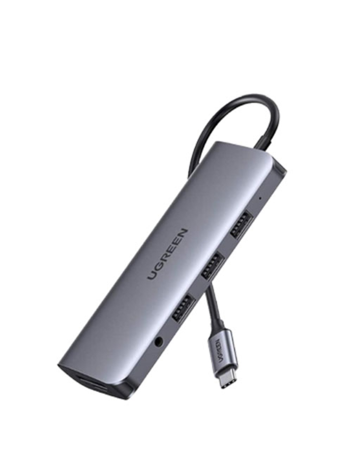 Ugreen USB-C To 3*USB 3.0 A+HDMI+VGA+RJ45 Gigabit + SD/TF+AUX3.5mm+PD C ( 10 in 1 )