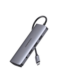 Ugreen USB-C To 3*USB 3.0 A+HDMI+VGA+RJ45 Gigabit + SD/TF+AUX3.5mm+PD C ( 10 in 1 )