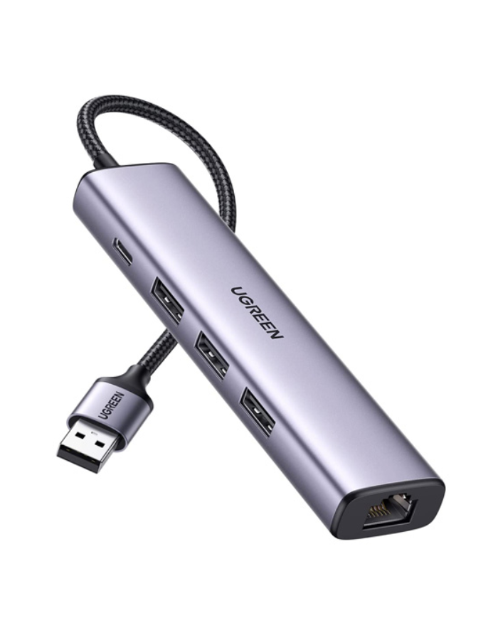 Ugreen USB 3.0 to Ethernet Adapter 5 in 1 Multiport Hub with Gigabit
