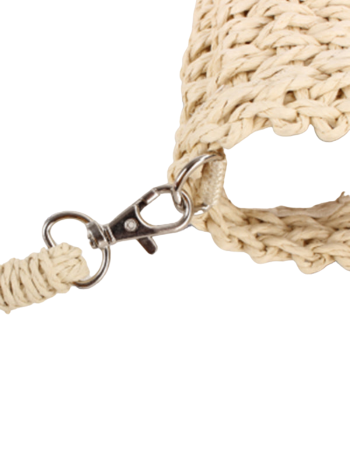 SHOPIQAT Half Round Straw Woven Beach ,Holiday Women's Bag - Premium  from shopiqat - Just $7.900! Shop now at shopiqat