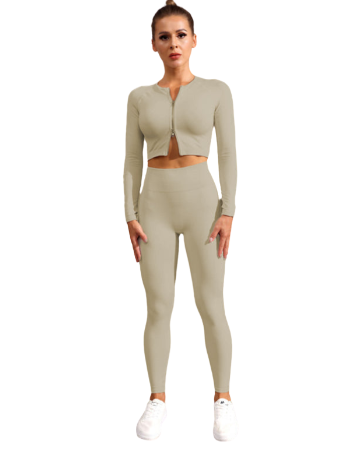 SHOPIQAT New Multi-Colour Fitness Long-Sleeved Yoga Zipper Jacket - Premium  from shopiqat - Just $8.600! Shop now at shopiqat