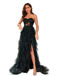 SHOPIQAT Woman's Spring Summer New Large Size Lace Mesh Tube Top Dress - Premium  from shopiqat - Just $14.900! Shop now at shopiqat