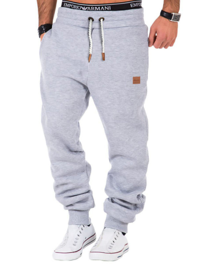 SHOPIQAT Men's Elastic Waist Sports Casual Trousers and Sweatpants - Premium  from shopiqat - Just $8.500! Shop now at shopiqat