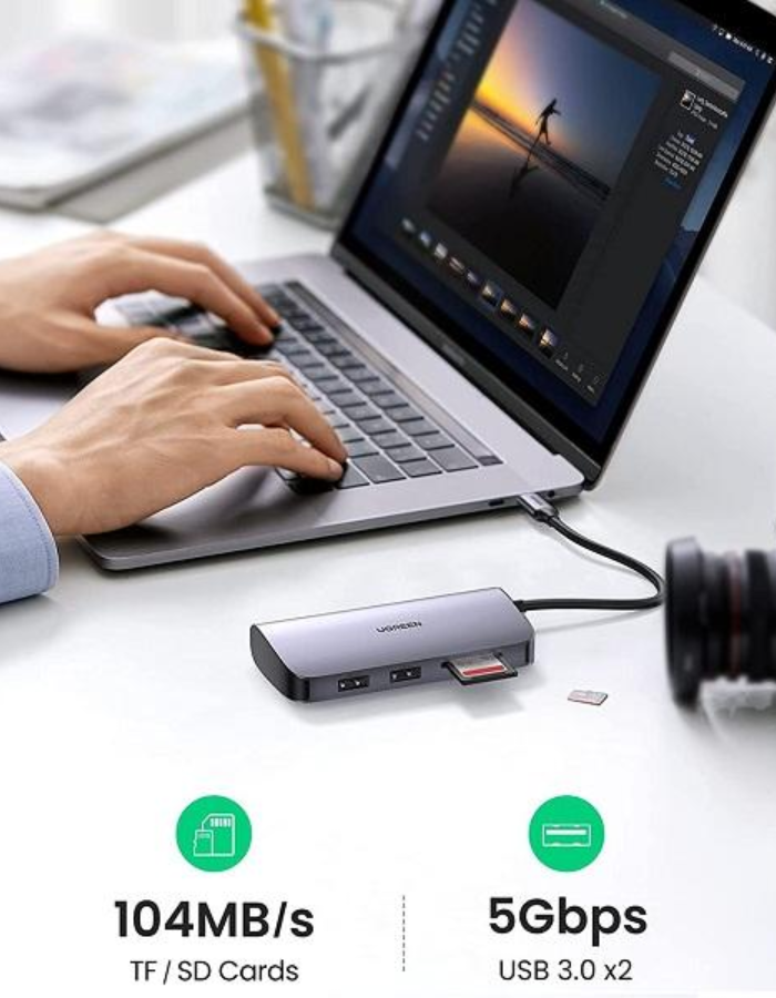 Ugreen USB-C 7-in-1 Multifunction Adapter - Space Grey