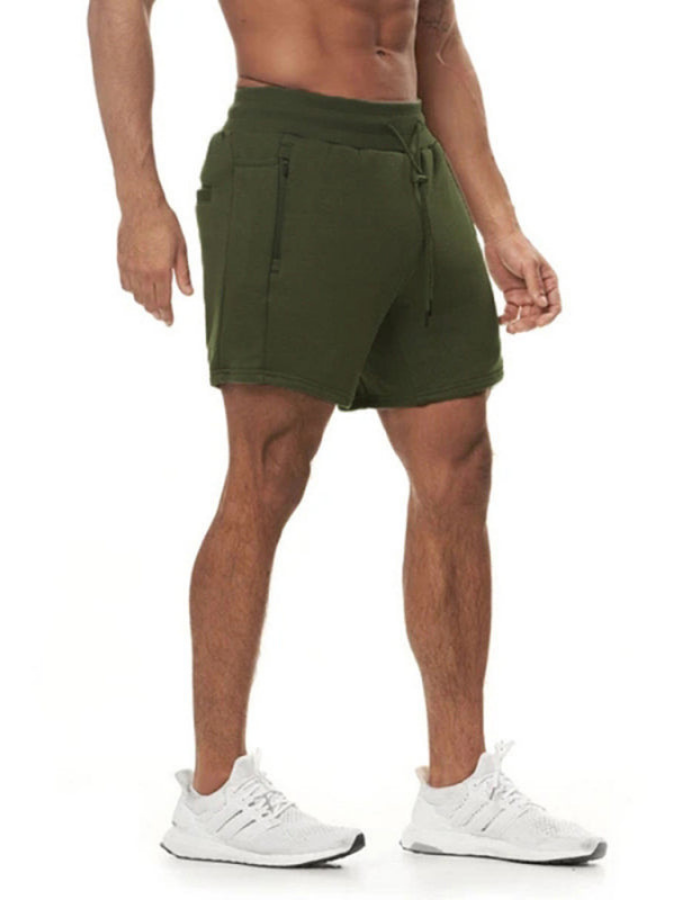 SHOPIQAT Sports Gym Men's Multi Pocket Hanging Towel Running Training Shorts - Premium  from shopiqat - Just $5.760! Shop now at shopiqat