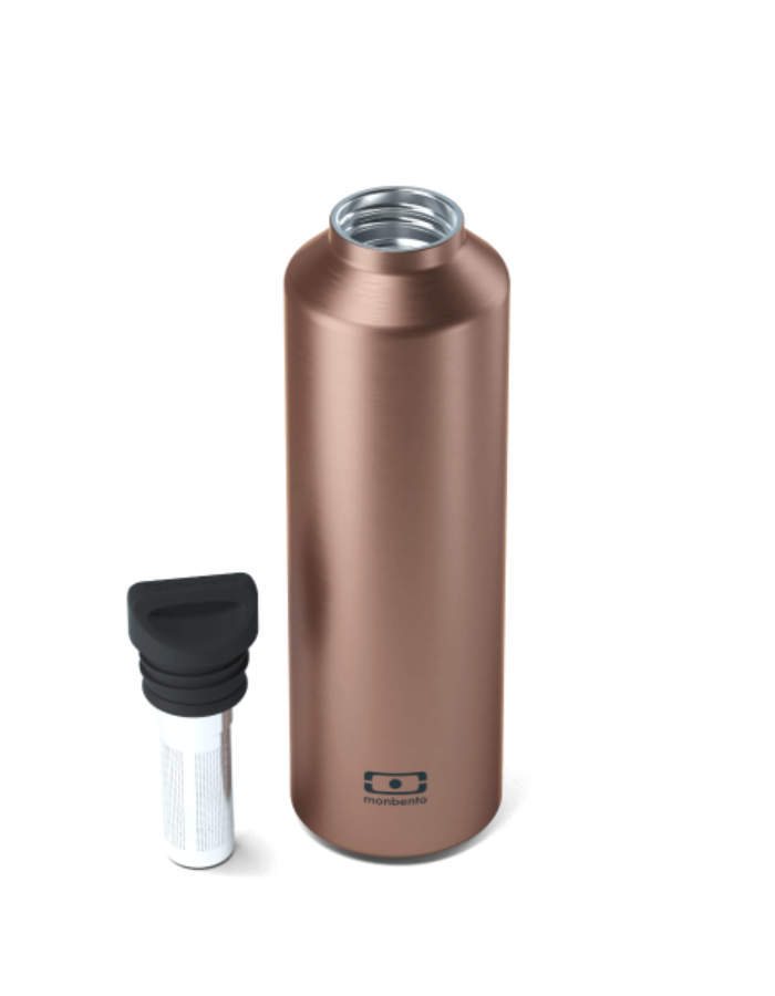 Monbento - MB Steel Metallic Cuivre Water Bottle - Stainless Steel - 0.500 L
