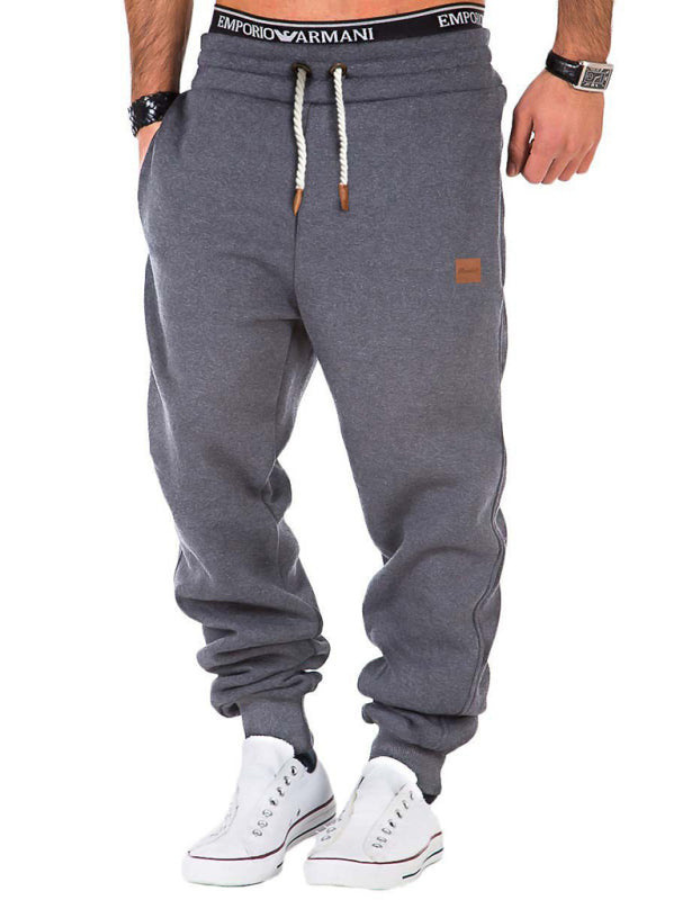 SHOPIQAT Men's Elastic Waist Sports Casual Trousers and Sweatpants - Premium  from shopiqat - Just $8.500! Shop now at shopiqat