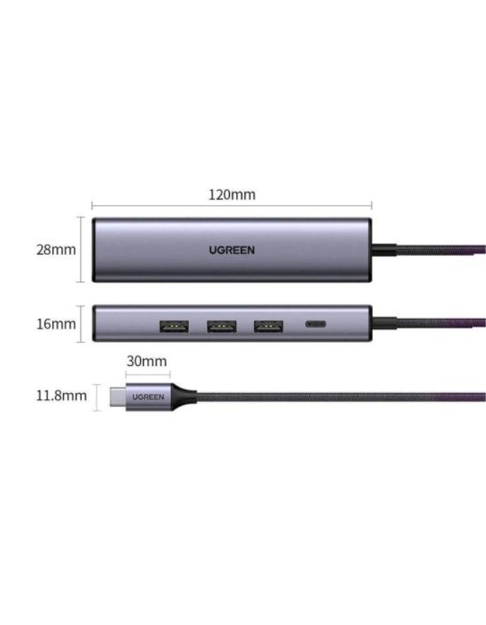 Ugreen USB C Multifunction  Gigabit  Ethernet Adapter with PD