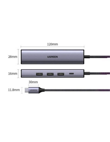 Ugreen USB C Multifunction  Gigabit  Ethernet Adapter with PD
