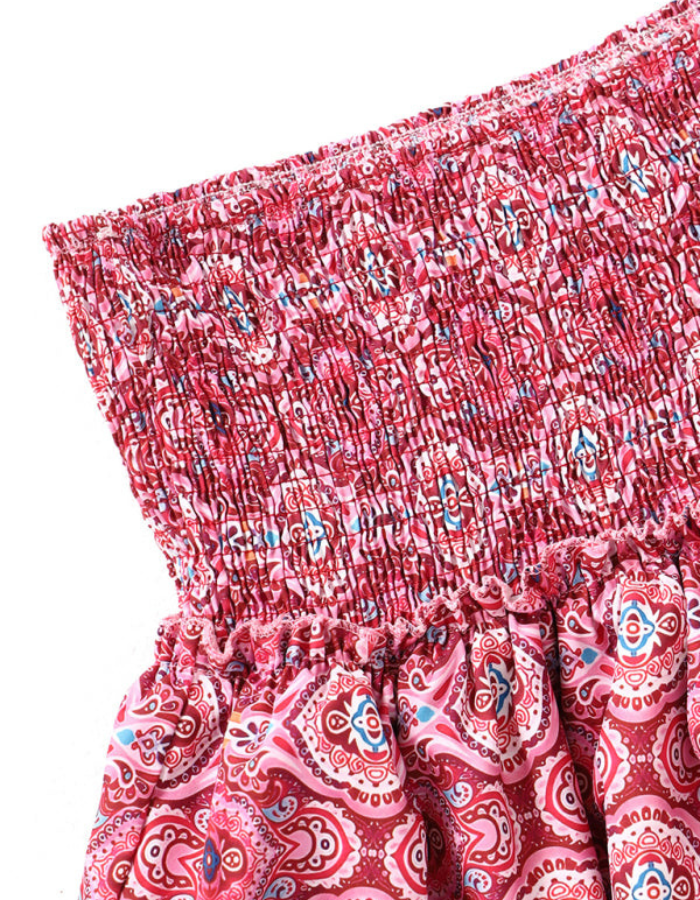 SHOPIQAT Women's Fashion Ruffled Floral Half-Length Pleated Skirt - Premium  from shopiqat - Just $4.730! Shop now at shopiqat