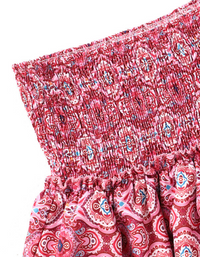SHOPIQAT Women's Fashion Ruffled Floral Half-Length Pleated Skirt - Premium  from shopiqat - Just $4.730! Shop now at shopiqat