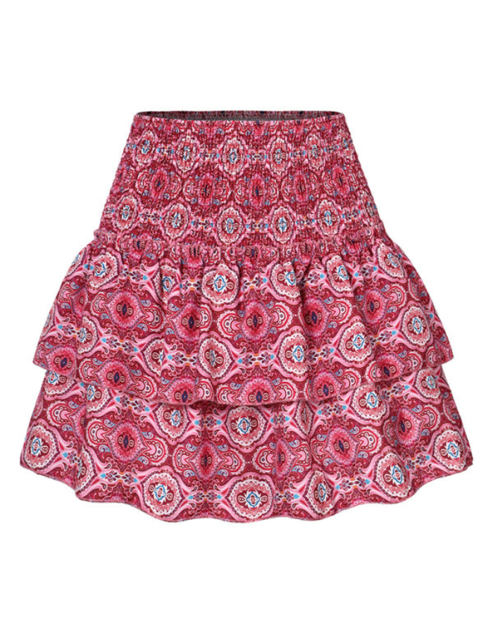 SHOPIQAT Women's Fashion Ruffled Floral Half-Length Pleated Skirt - Premium  from shopiqat - Just $6.900! Shop now at shopiqat