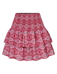 SHOPIQAT Women's Fashion Ruffled Floral Half-Length Pleated Skirt - Premium  from shopiqat - Just $6.900! Shop now at shopiqat