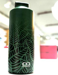 Monbento - MB Steel Graphic Jungle Water Bottle - Stainless Steel - 0.500 L