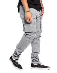 SHOPIQAT Men's Solid Colour Multi-Pocket Casual Cargo Pants - Premium  from shopiqat - Just $10.500! Shop now at shopiqat