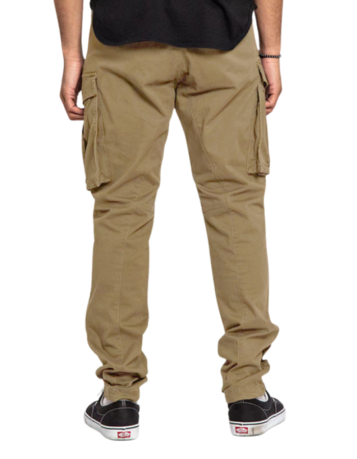 SHOPIQAT Men's Solid Colour Multi-Pocket Casual Cargo Pants - Premium  from shopiqat - Just $10.500! Shop now at shopiqat
