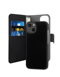 Puro iPhone 13 2-in-1 Magnetic Wallet Case - Black