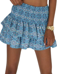 SHOPIQAT Women's Fashion Ruffled Floral Half-Length Pleated Skirt - Premium  from shopiqat - Just $4.730! Shop now at shopiqat