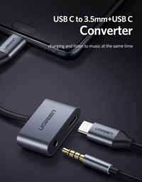 Ugreen Converter USB C to 3.5mm Adapter 2 IN 1 Audio