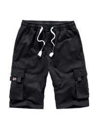 SHOPIQAT Men's Solid Colour Casual Multi-Pocket Cargo Shorts - Premium  from shopiqat - Just $8.600! Shop now at shopiqat