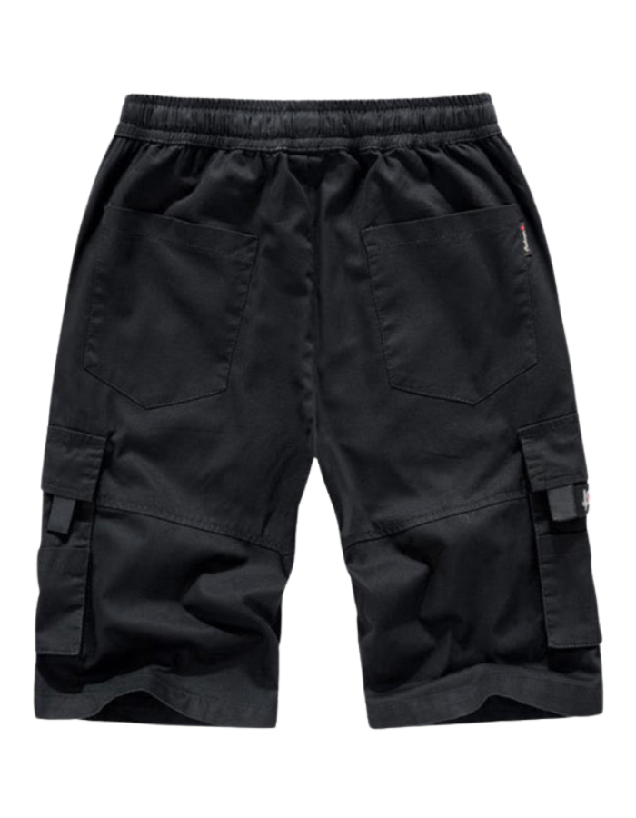 SHOPIQAT Men's Solid Colour Casual Multi-Pocket Cargo Shorts - Premium  from shopiqat - Just $6.380! Shop now at shopiqat