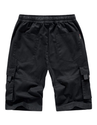 SHOPIQAT Men's Solid Colour Casual Multi-Pocket Cargo Shorts - Premium  from shopiqat - Just $6.380! Shop now at shopiqat