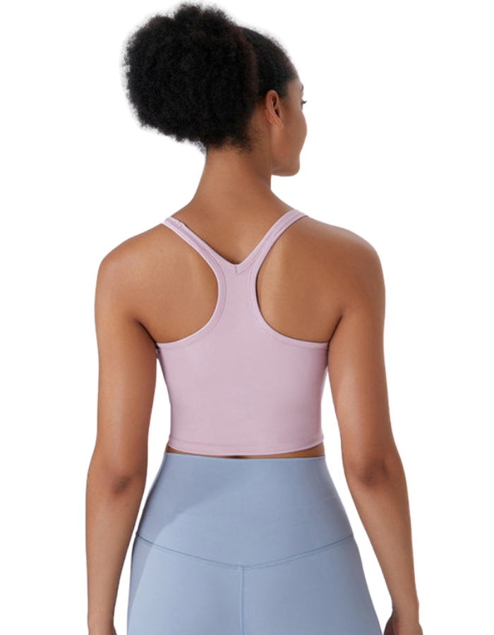 SHOPIQAT Yoga Vest with Chest Pads Antibacterial Nude Sports Bra - Premium  from shopiqat - Just $6.300! Shop now at shopiqat