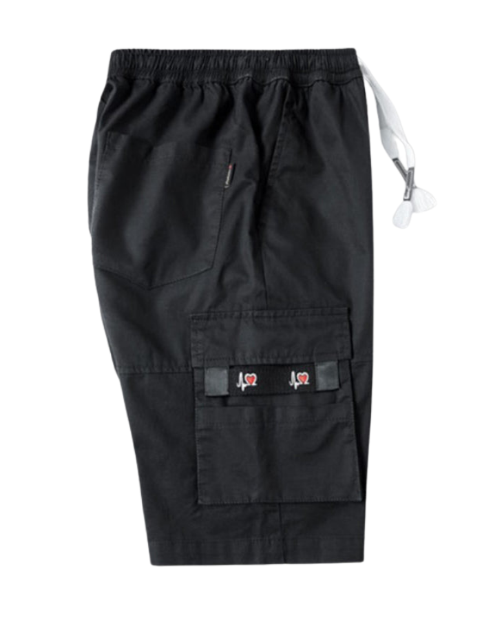 SHOPIQAT Men's Solid Colour Casual Multi-Pocket Cargo Shorts - Premium  from shopiqat - Just $8.600! Shop now at shopiqat
