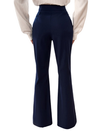 SHOPIQAT Women's New Elegant Solid Colour Slim Fit Flared Trousers - Premium  from shopiqat - Just $9.230! Shop now at shopiqat