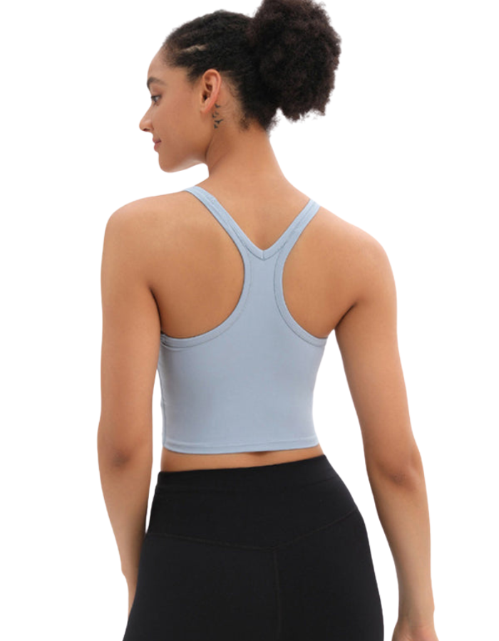 SHOPIQAT Yoga Vest with Chest Pads Antibacterial Nude Sports Bra - Premium  from shopiqat - Just $6.300! Shop now at shopiqat