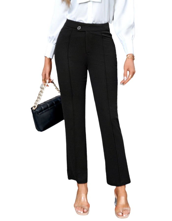 SHOPIQAT Women's New Temperament Commuting Solid Colour Slim Trousers - Premium  from shopiqat - Just $10.300! Shop now at shopiqat