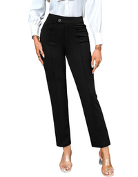 SHOPIQAT Women's New Temperament Commuting Solid Colour Slim Trousers - Premium  from shopiqat - Just $10.300! Shop now at shopiqat