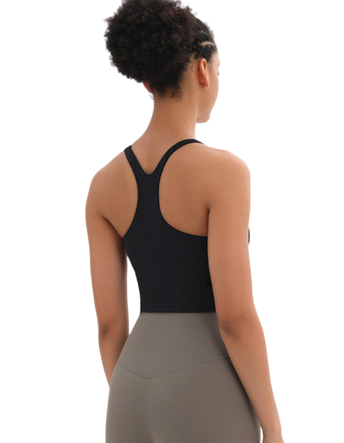 SHOPIQAT Yoga Vest with Chest Pads Antibacterial Nude Sports Bra - Premium  from shopiqat - Just $6.300! Shop now at shopiqat