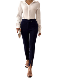 SHOPIQAT Women's New Temperament Commuting Slim Fit Front Slit Suit Trousers - Premium  from shopiqat - Just $8.600! Shop now at shopiqat