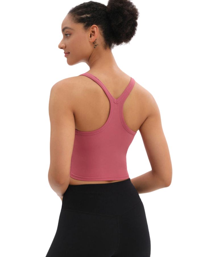 SHOPIQAT Yoga Vest with Chest Pads Antibacterial Nude Sports Bra - Premium  from shopiqat - Just $6.300! Shop now at shopiqat