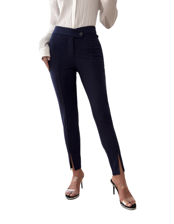 SHOPIQAT Women's New Temperament Commuting Slim Fit Front Slit Suit Trousers - Premium  from shopiqat - Just $8.600! Shop now at shopiqat