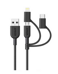 Anker Powerline II 3-in-1 Cable 0.9 Meter