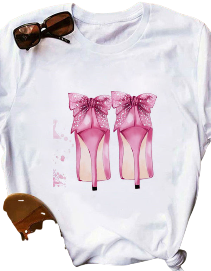 SHOPIQAT Leopard Lips Round Neck Short-Sleeved T-Shirt - Premium  from shopiqat - Just $5.250! Shop now at shopiqat