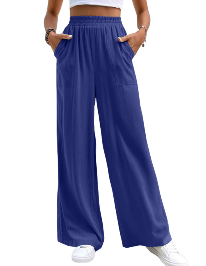SHOPIQAT New Women's Mid-Waist Straight Pants - Premium  from shopiqat - Just $7.650! Shop now at shopiqat