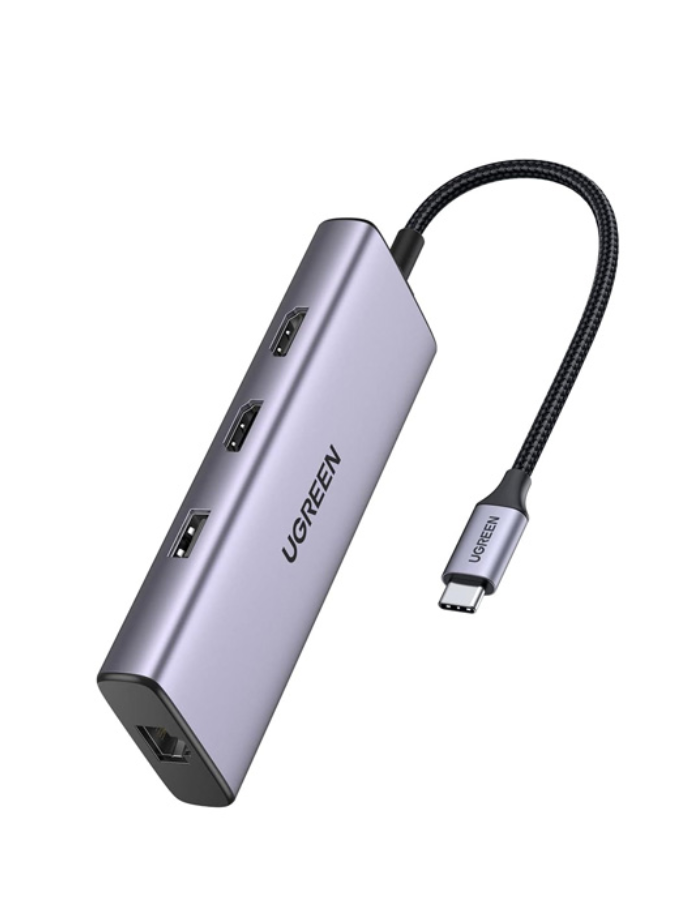 Ugreen USB C Hub Dual HDMI Adapter, 9-in-1 USB C Docking Station