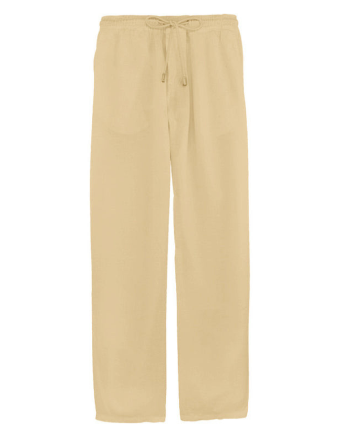 SHOPIQAT Men's Woven Cotton Linen Loose Casual Drawstring Trousers - Premium  from shopiqat - Just $7.950! Shop now at shopiqat