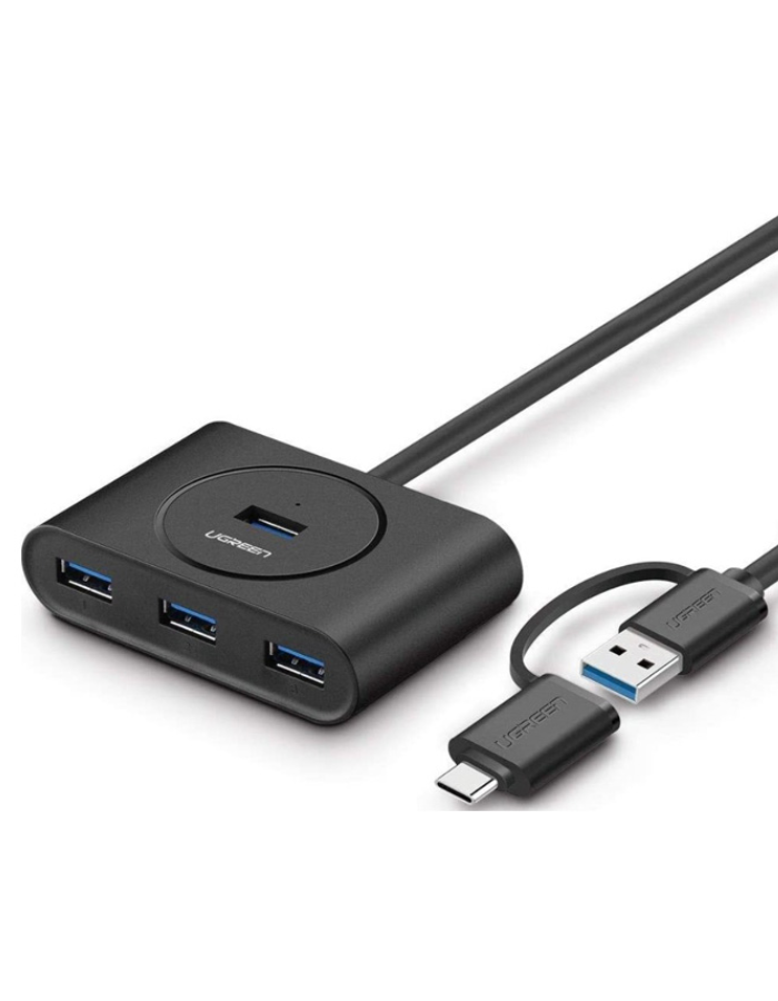 Ugreen USB 3.0 HUB with OTG (USB-C PLUG)
