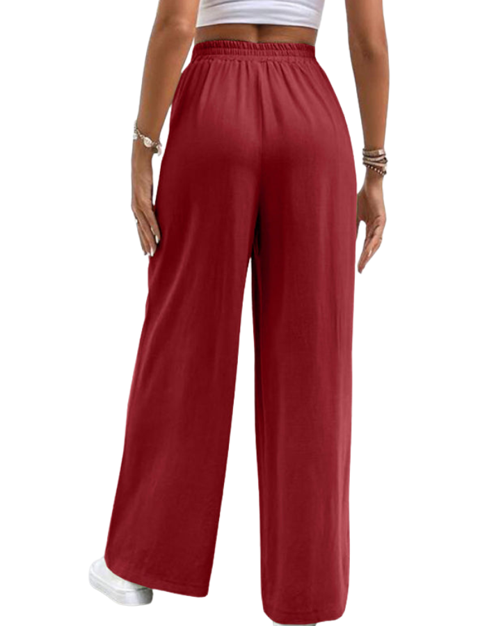 SHOPIQAT New Women's Mid-Waist Straight Pants - Premium  from shopiqat - Just $7.650! Shop now at shopiqat