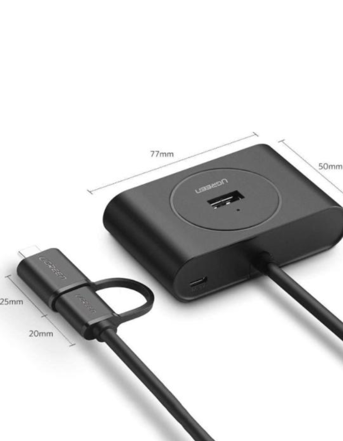 Ugreen USB 3.0 HUB with OTG (USB-C PLUG)