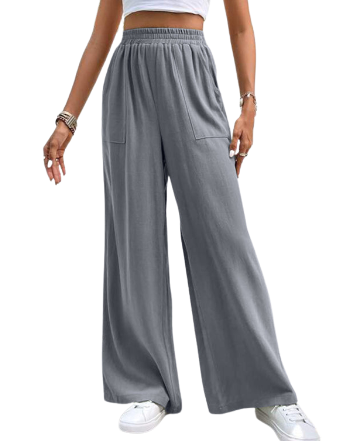 SHOPIQAT New Women's Mid-Waist Straight Pants - Premium  from shopiqat - Just $7.650! Shop now at shopiqat