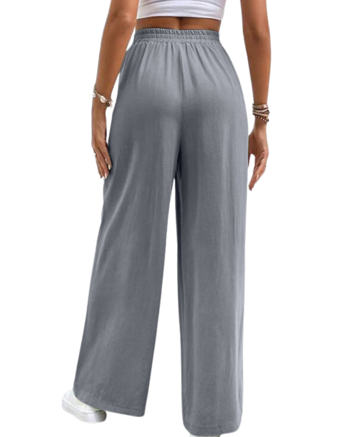 SHOPIQAT New Women's Mid-Waist Straight Pants - Premium  from shopiqat - Just $7.650! Shop now at shopiqat