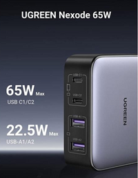 Ugreen Nexode USB C Charger 65W GaN Desktop Charger 4 Ports