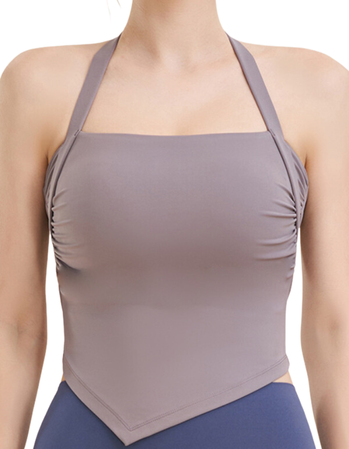 SHOPIQAT Women's Halter Neck Sports Tight Yoga Vest - Premium  from shopiqat - Just $6.750! Shop now at shopiqat