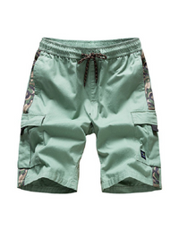 SHOPIQAT Men's Camouflage Print Panel Multi Cargo Shorts - Premium  from shopiqat - Just $8.750! Shop now at shopiqat