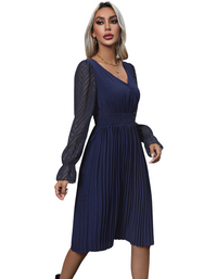 SHOPIQAT New Fashion Women's Solid Color Dress - Premium Dresses from shopiqat - Just $11.300! Shop now at shopiqat